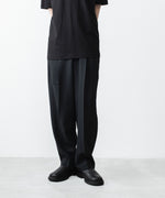 画像をギャラリービューアに読み込む, ATTACHMENT / EXCLUSIVE ITEMアタッチメントのPE LIGHT TROPICAL EASY TROUSERS - BLACKの公式通販サイトsession福岡セレクトショップ

