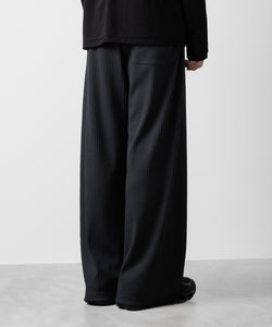 ATTACHMENT アタッチメントのPE STRETCH RIB WIDE LOUNGE TROUSERS - D.GRAY 公式通販サイトsession福岡セレクトショップ