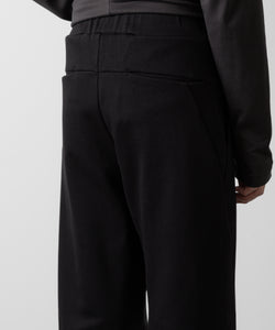 ATTACHMENT アタッチメントのCO/PE DOUBLE KNIT THREE DIMENSIONAL WIDE PANTS - BLACK 公式通販サイトsession福岡セレクトショップ