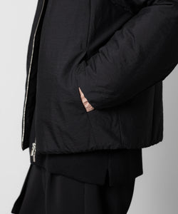 ATTACHMENT アタッチメントのWO/NY VOILE PADDING BOMBER JACKET - BLACK 公式通販サイトsession福岡セレクトショップ