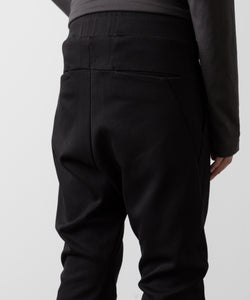 ATTACHMENT アタッチメントのCO/PE DOUBLE KNIT THREE DIMENSIONAL JOGGER PANTS - BLACK 公式通販サイトsession福岡セレクトショップ