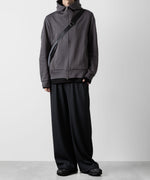 画像をギャラリービューアに読み込む, ATTACHMENT アタッチメントのPE STRETCH RIB WIDE LOUNGE TROUSERS - D.GRAY 公式通販サイトsession福岡セレクトショップ
