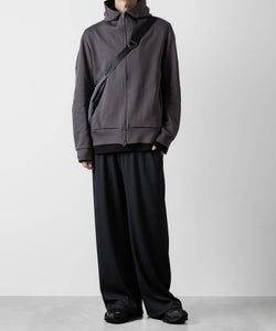 ATTACHMENT アタッチメントのPE STRETCH RIB WIDE LOUNGE TROUSERS - D.GRAY 公式通販サイトsession福岡セレクトショップ