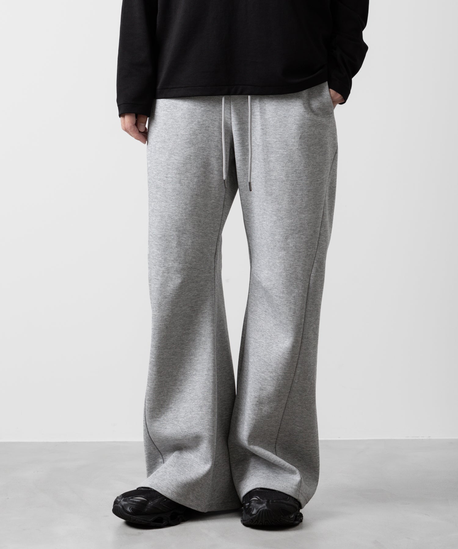 ATTACHMENT アタッチメントのCO/PE DOUBLE KNIT THREE DIMENSIONAL WIDE PANTS - X.GRAY 公式通販サイトsession福岡セレクトショップ