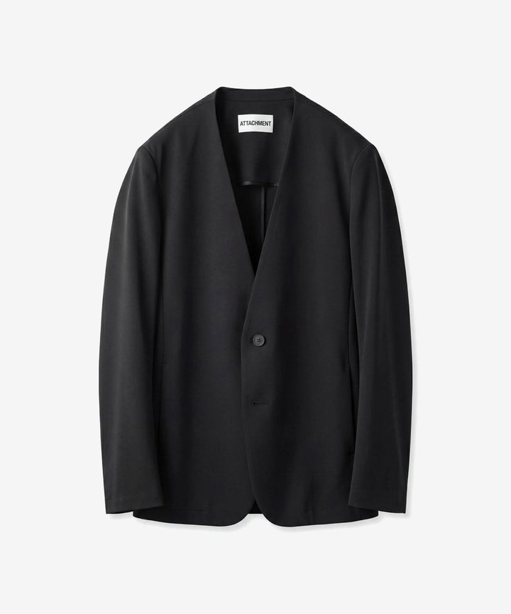 ATTACHMENT / EXCLUSIVE ITEMアタッチメントのLUCA MATTE TWIST COLLARLESS JKT - BLACKの公式通販サイトsession福岡セレクトショップ