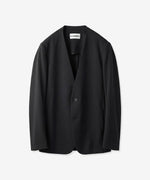 画像をギャラリービューアに読み込む, ATTACHMENT / EXCLUSIVE ITEMアタッチメントのLUCA MATTE TWIST COLLARLESS JKT - BLACKの公式通販サイトsession福岡セレクトショップ
