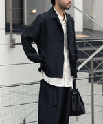 画像をギャラリービューアに読み込む, ATTACHMENT / EXCLUSIVE ITEMアタッチメントのPE LIGHT TROPICAL OVERSIZED SHIRT BLOUSON - BLACKの公式通販サイトsession福岡セレクトショップ
