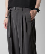 画像をギャラリービューアに読み込む, ATTACHMENT アタッチメント LIMITEDのSORIBIA TWILL BELTED WIDE TROUSERS - D.GRAYの公式通販サイトsession福岡セレクトショップ
