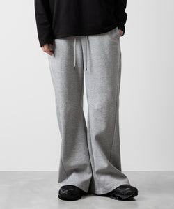 ATTACHMENT アタッチメントのCO/PE DOUBLE KNIT THREE DIMENSIONAL WIDE PANTS - X.GRAY 公式通販サイトsession福岡セレクトショップ