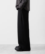 画像をギャラリービューアに読み込む, ATTACHMENT アタッチメントのPE STRETCH RIB WIDE LOUNGE TROUSERS - BLACK 公式通販サイトsession福岡セレクトショップ
