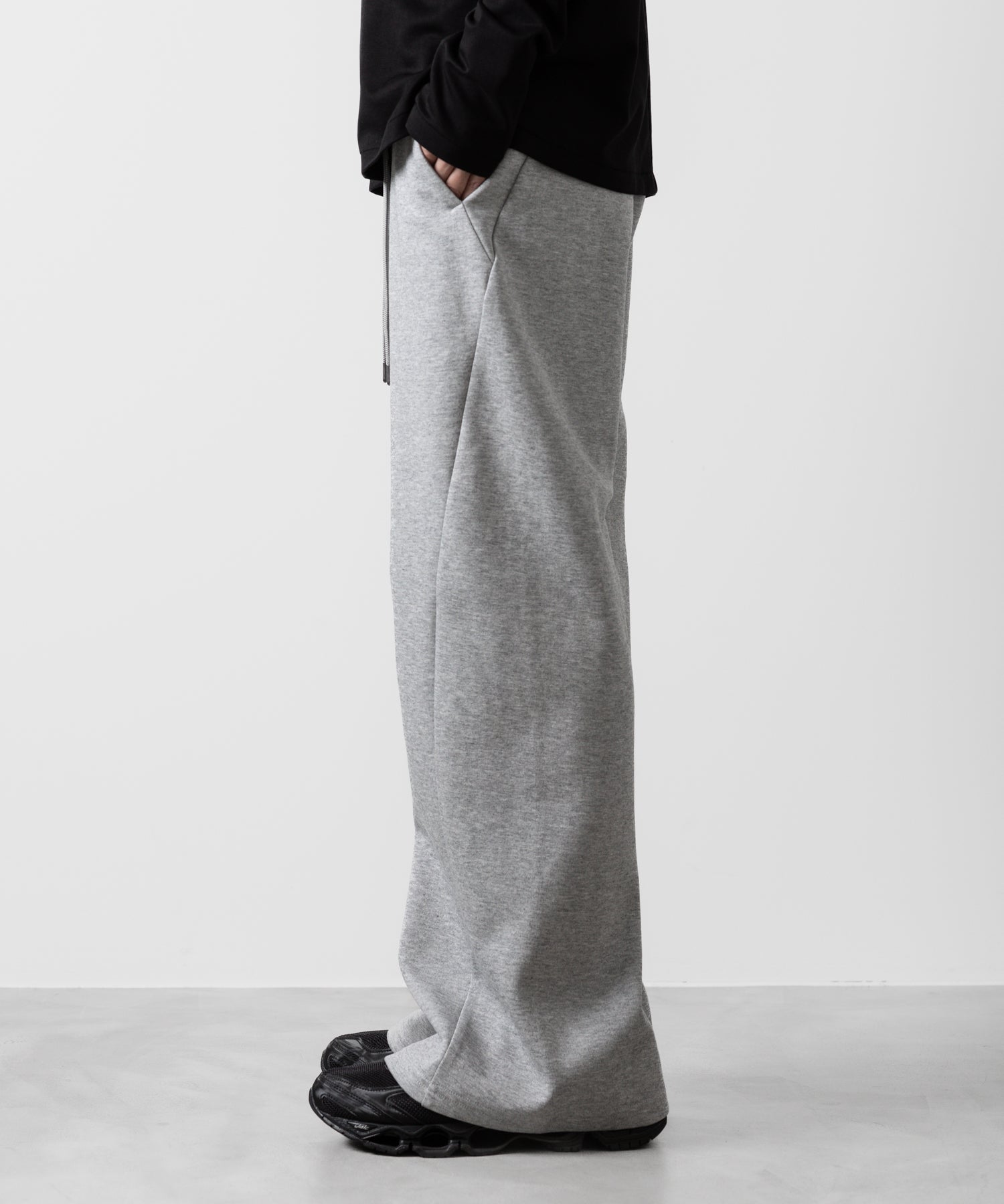 ATTACHMENT アタッチメントのCO/PE DOUBLE KNIT THREE DIMENSIONAL WIDE PANTS - X.GRAY 公式通販サイトsession福岡セレクトショップ