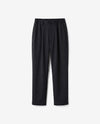 【 ATTACHMENT / EXCLUSIVE ITEM 】LUCA MATTE TWIST REGULAR FIT EASY TROUSERS - BLACK