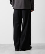 画像をギャラリービューアに読み込む, ATTACHMENT アタッチメントのPE STRETCH RIB WIDE LOUNGE TROUSERS - BLACK 公式通販サイトsession福岡セレクトショップ
