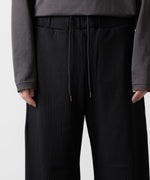 画像をギャラリービューアに読み込む, ATTACHMENT アタッチメントのPE STRETCH RIB WIDE LOUNGE TROUSERS - BLACK 公式通販サイトsession福岡セレクトショップ
