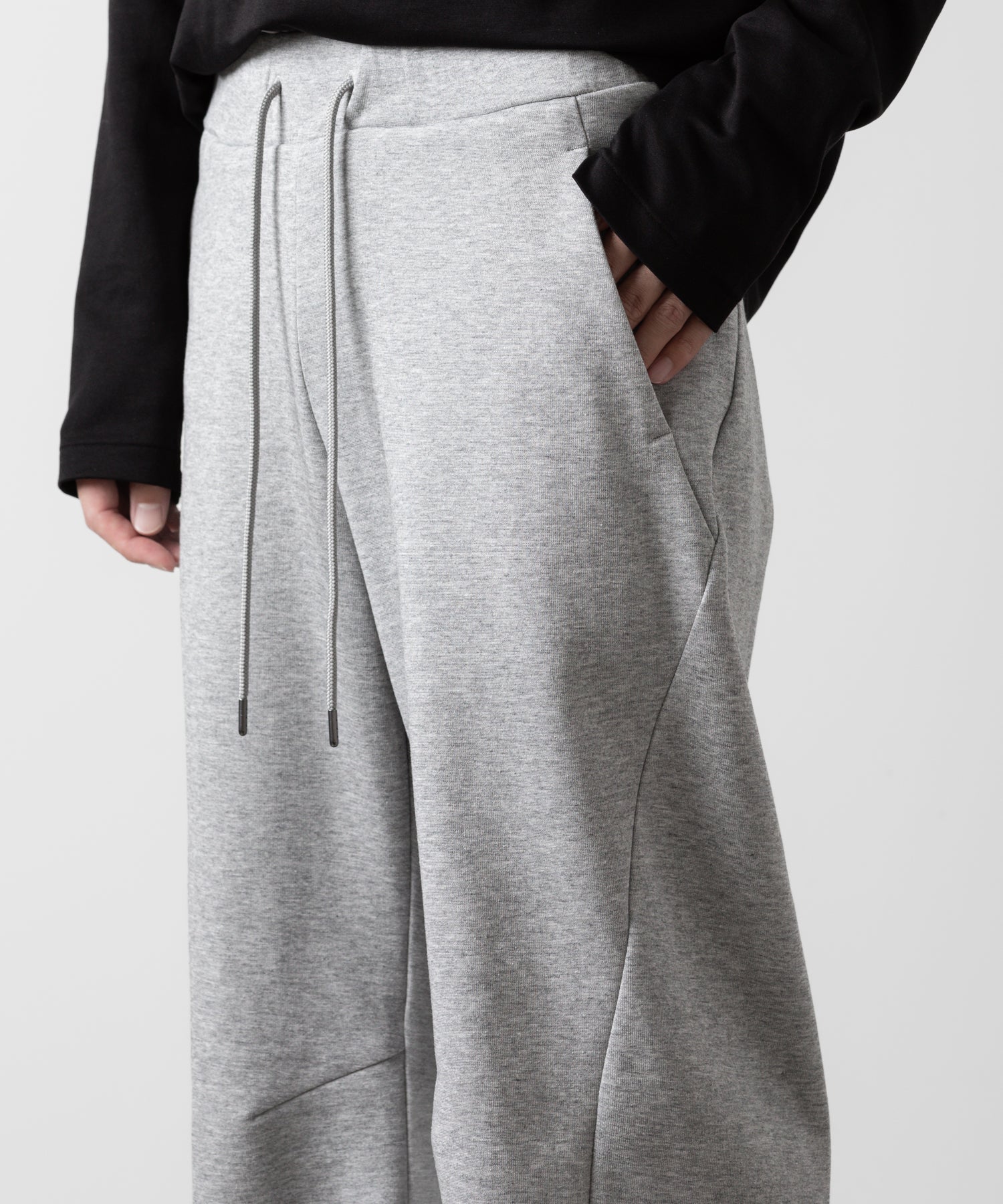 ATTACHMENT アタッチメントのCO/PE DOUBLE KNIT THREE DIMENSIONAL WIDE PANTS - X.GRAY 公式通販サイトsession福岡セレクトショップ