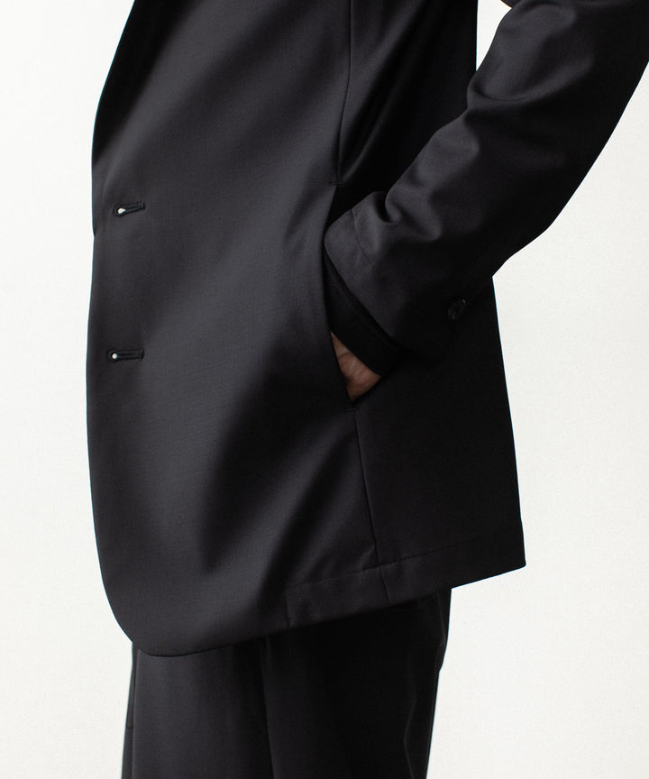 ATTACHMENT アタッチメントの2/80 PE/WO STRETCH TRO 2B JACKET - BLACKの公式通販サイトsession福岡セレクトショップ
