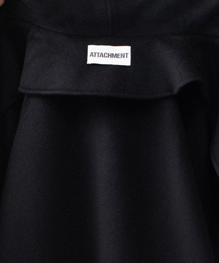 ATTACHMENT アタッチメントのWO/CA DOUBLE FACE BEAVER HOODED JACKET - BLACKの公式通販サイトsession福岡セレクトショップ