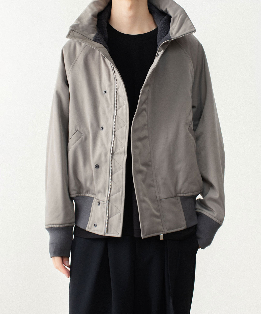 ATTACHMENT アタッチメントのNY/CO SATIN N 2B JACKET - KHAKI GRAYの公式通販サイトsession福岡セレクトショップ