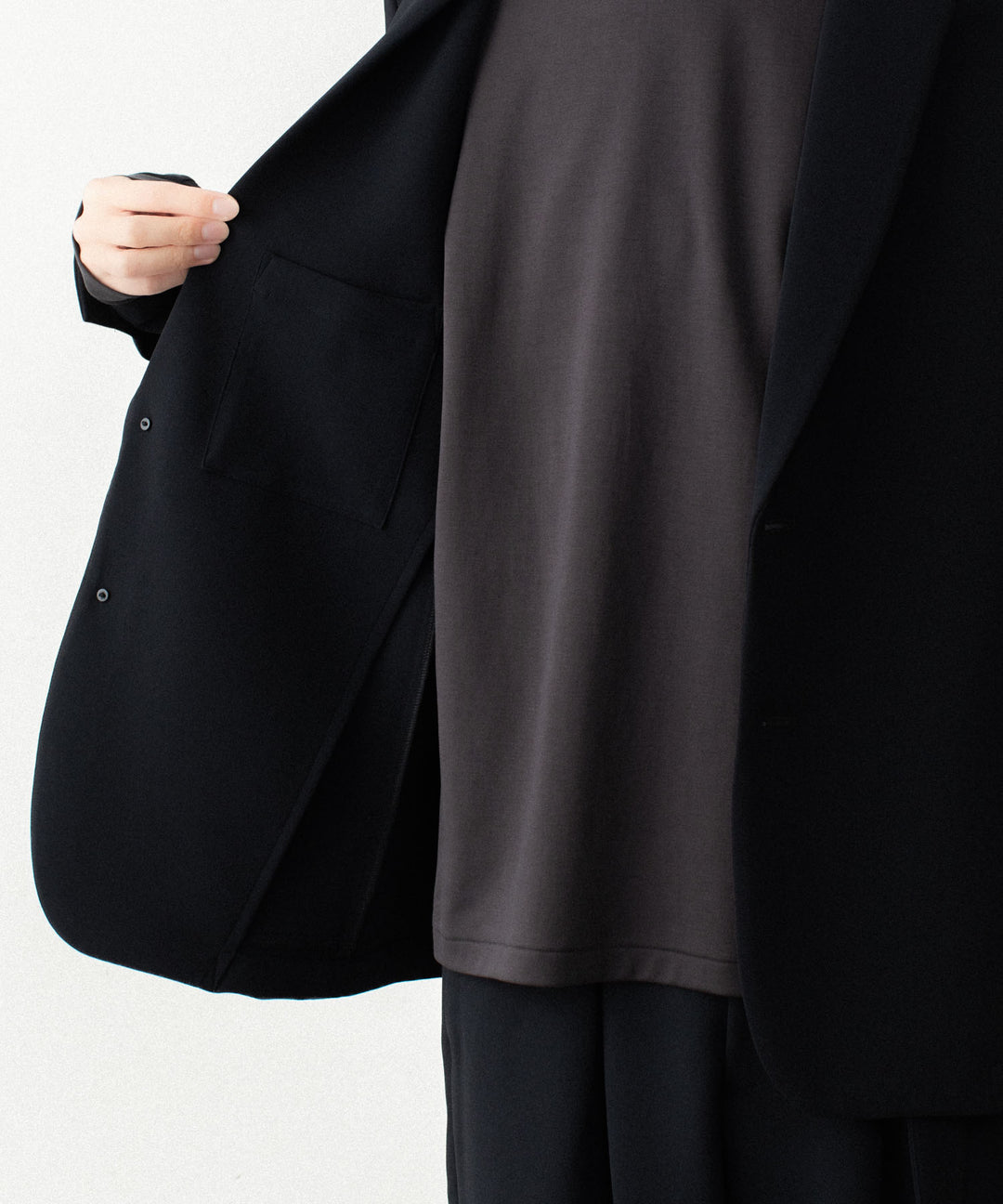 ATTACHMENT アタッチメントのPE STRETCH DOUBLE CLOTH 2B JACKET - BLACKの公式通販サイトsession福岡セレクトショップ