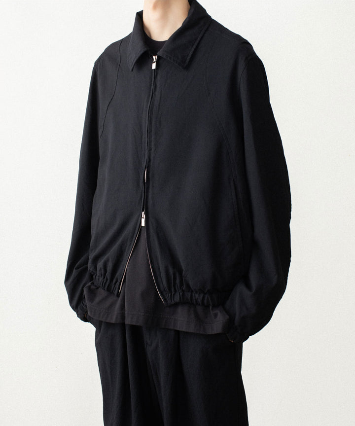 VEIN ヴェインのSHRINK WO CLOTH ZIP-UP JACKET - BLACKの公式通販サイトsession福岡セレクトショップ