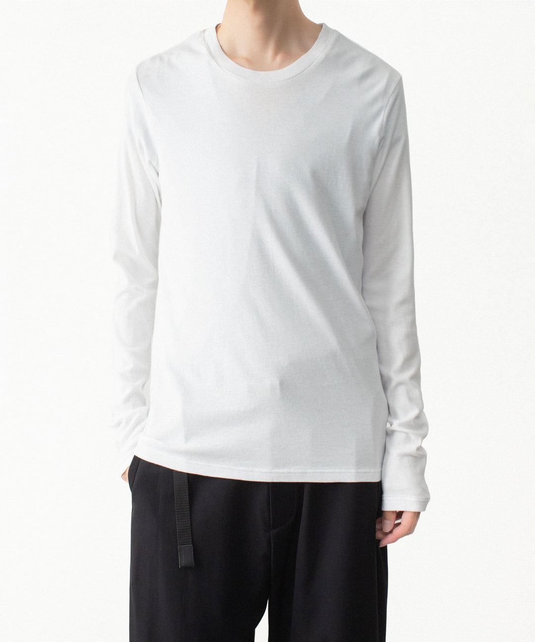 ATTACHMENT アタッチメントのBRUSHED YARN SMOOTH SLIM FIT L/S TEE - WHITEの公式通販サイトsession福岡セレクトショップ