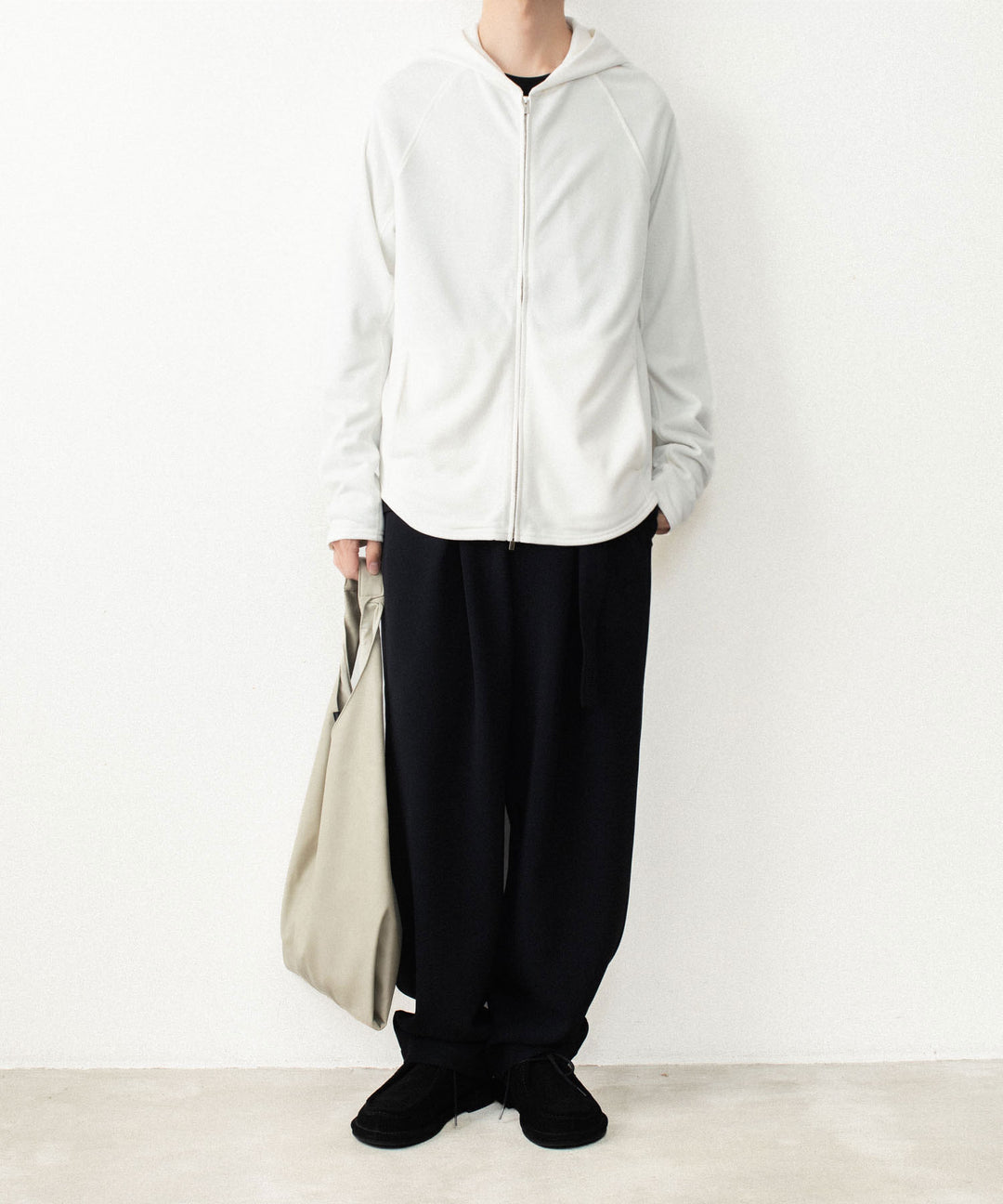 ATTACHMENT アタッチメントのVI/PE SMOOTH ZIP-UP LIGHT HOODIE - OFF WHITEの公式通販サイトsession福岡セレクトショップ