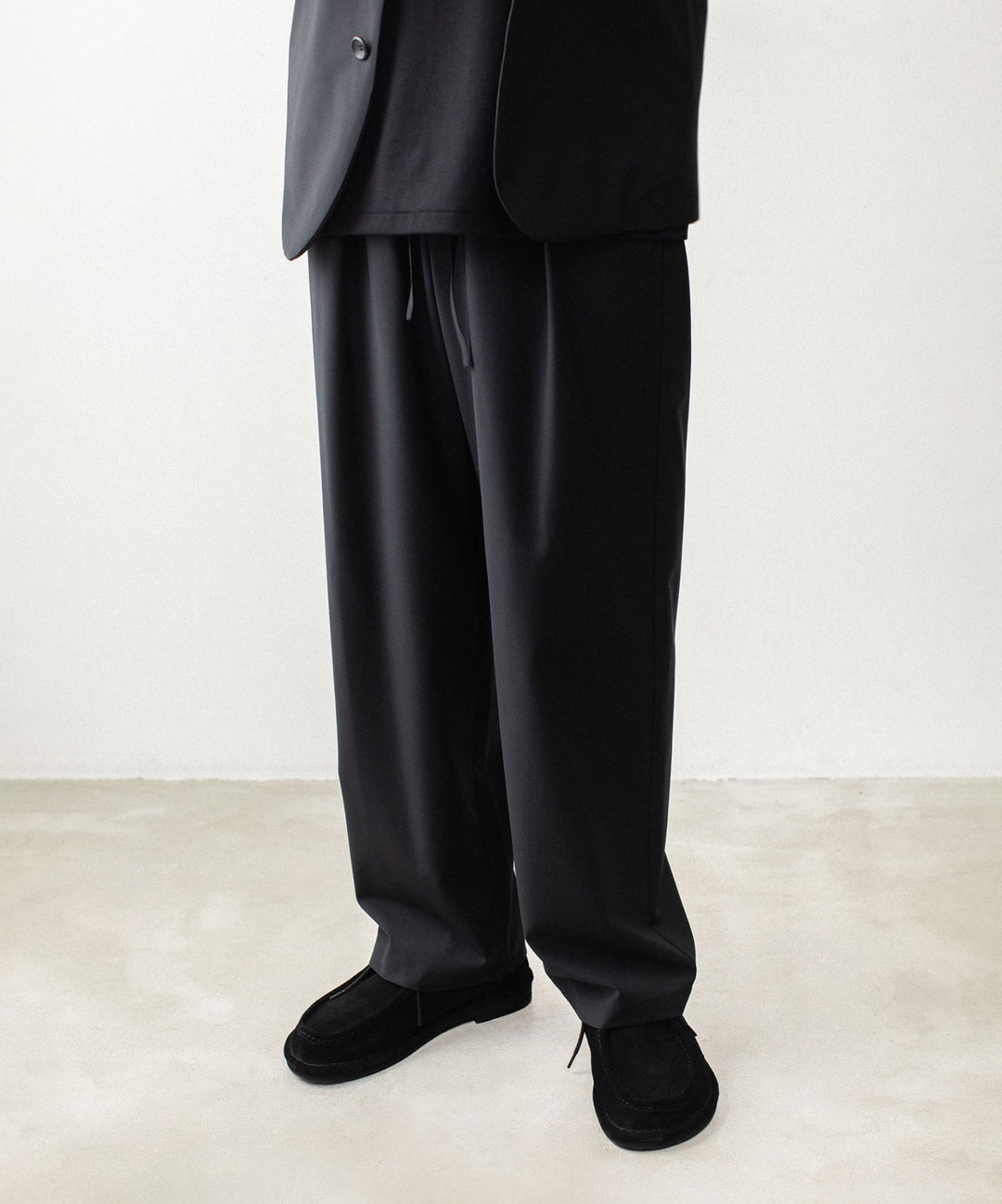 ATTACHMENT アタッチメントの2/80 PE/WO STRETCH TRO EASY TROUSERS - BLACKの公式通販サイトsession福岡セレクトショップ