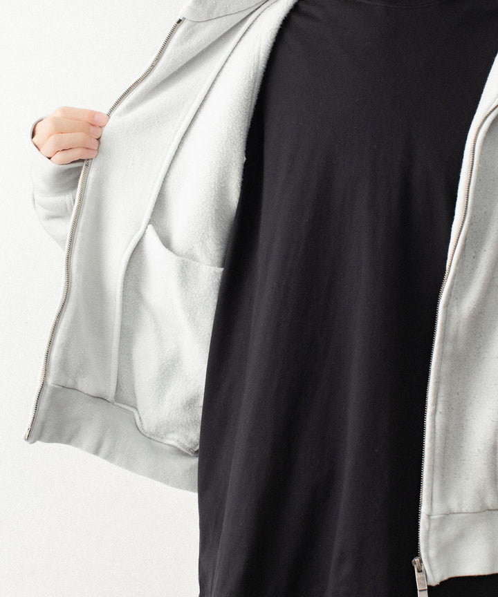 VEIN ヴェインのBRUSHED TERRY ZIP-UP HOODIE - OFF WHITEの公式通販サイトsession福岡セレクトショップ