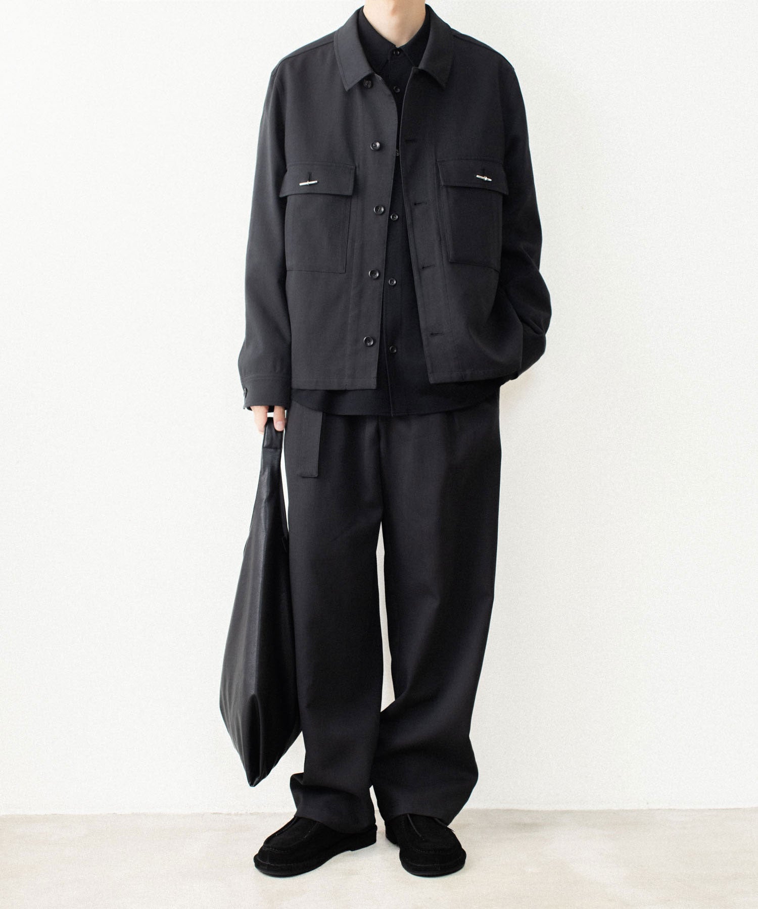 ATTACHMENT /アタッチメント】CO/TEN POWDERY DOUBLE CROTH BELTED