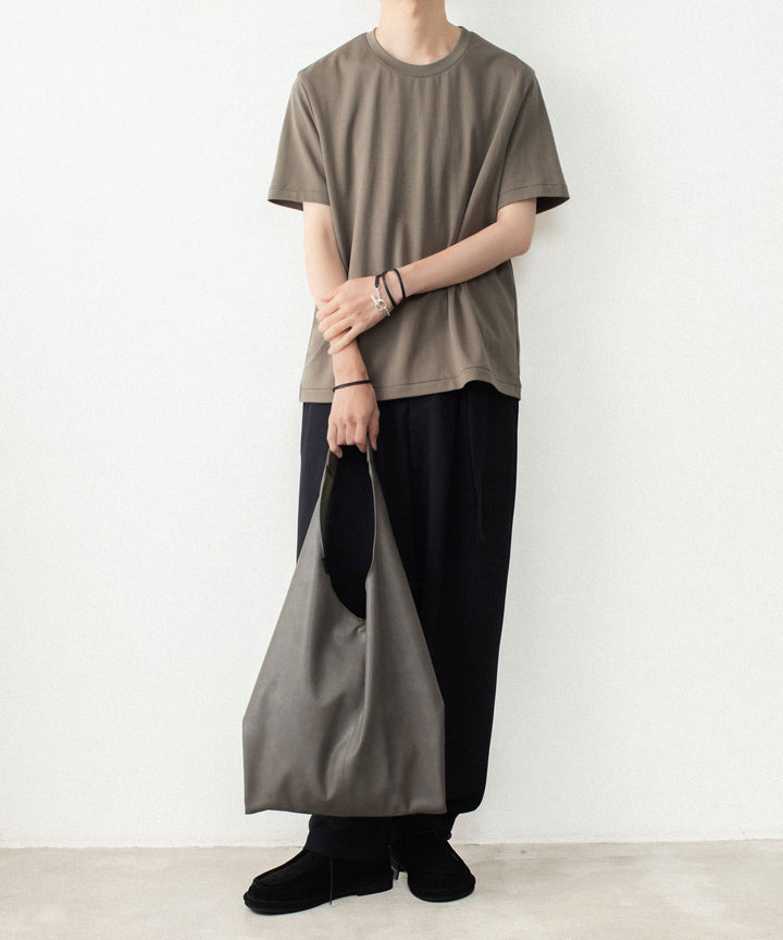 ATTACHMENT アタッチメントのCOTTON DOUBLE FACE SLIM FIT S/S TEE - KHAKI GRAYの公式通販サイトsession福岡セレクトショップ