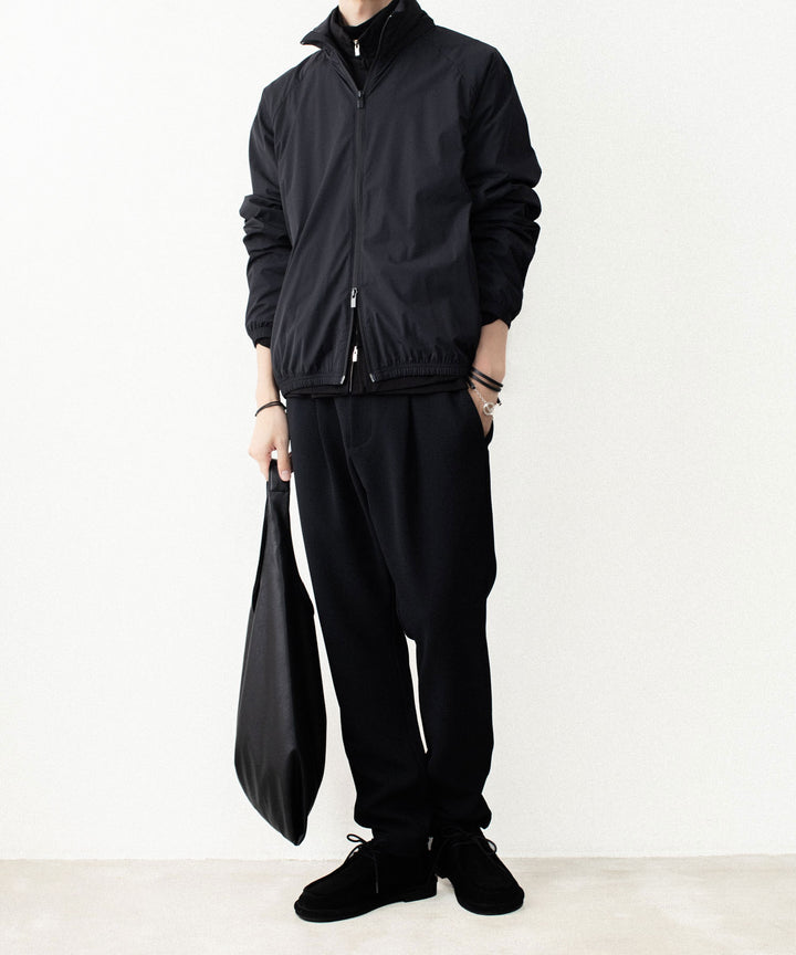 ATTACHMENT アタッチメントのPE STRETCH DOUBLE CLOTH REGULAR FIT 1TUCK TROUSERS - BLACKの公式通販サイトsession福岡セレクトショップ
