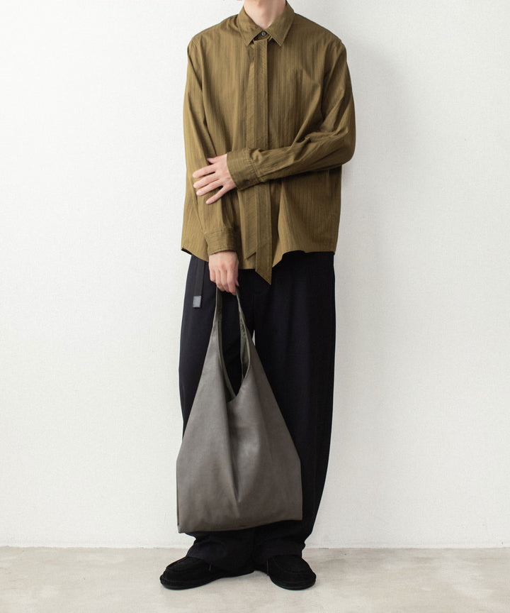 ATTACHMENT アタッチメントのCO SHADOW STRIPE BROAD NARROW TIE L/S SHIRT - D.YELLOWの公式通販サイトsession福岡セレクトショップ