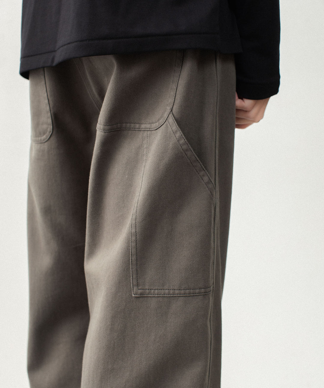 ATTACHMENT アタッチメントのCO NIDOM CLOTH BALLOON WIDE PAINTER PANTS - D.KHAKIの公式通販サイトsession福岡セレクトショップ