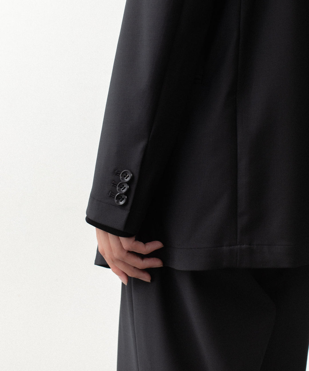 ATTACHMENT アタッチメントの2/80 PE/WO STRETCH TRO DOUBLE-BREASTED JACKET - BLACKの公式通販サイトsession福岡セレクトショップ