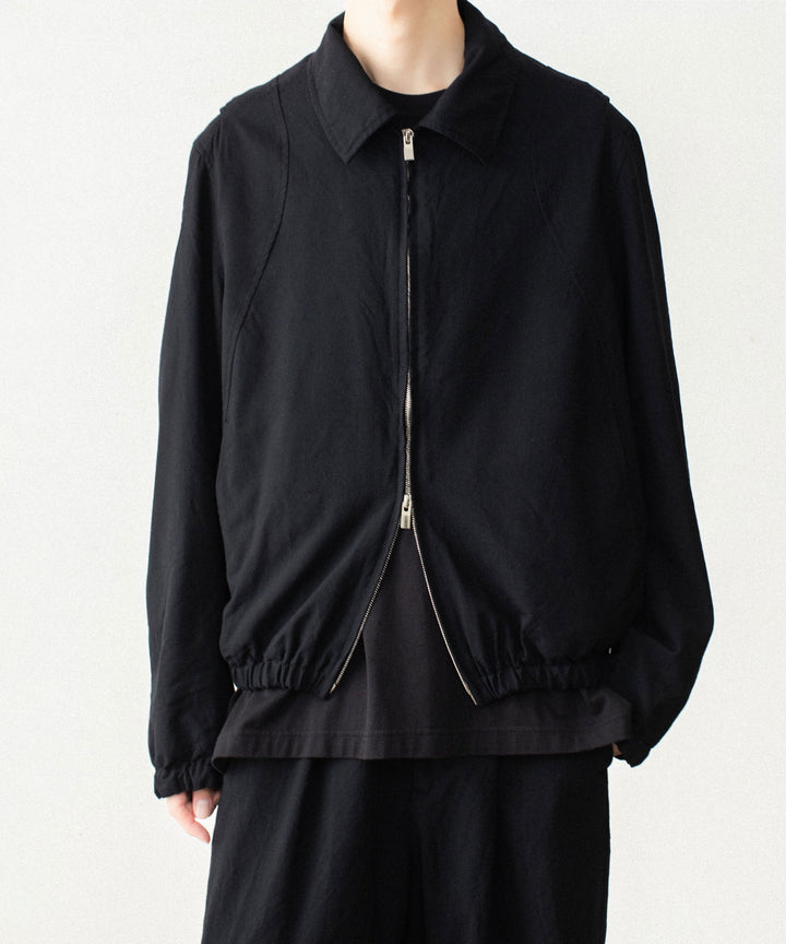 VEIN ヴェインのSHRINK WO CLOTH ZIP-UP JACKET - BLACKの公式通販サイトsession福岡セレクトショップ