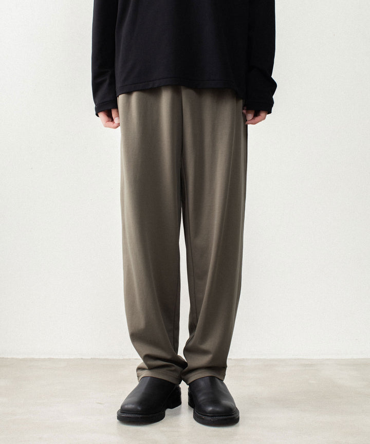 ATTACHMENT アタッチメントのCOTTON DOUBLE FACE LOUNGE TROUSERS - KHAKI GRAYの公式通販サイトsession福岡セレクトショップ