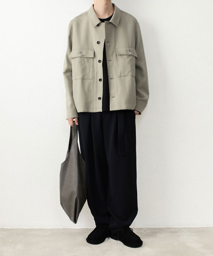 ATTACHMENT アタッチメントのCO/TEN POWDERY DOUBLE CROTH PATCH POCKET SHORT JACKET - L.KH GRAYの公式通販サイトsession福岡セレクトショップ
