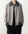 【 ATTACHMENT 】NY/CO SATIN B-15 JACKET - KHAKI GRAY