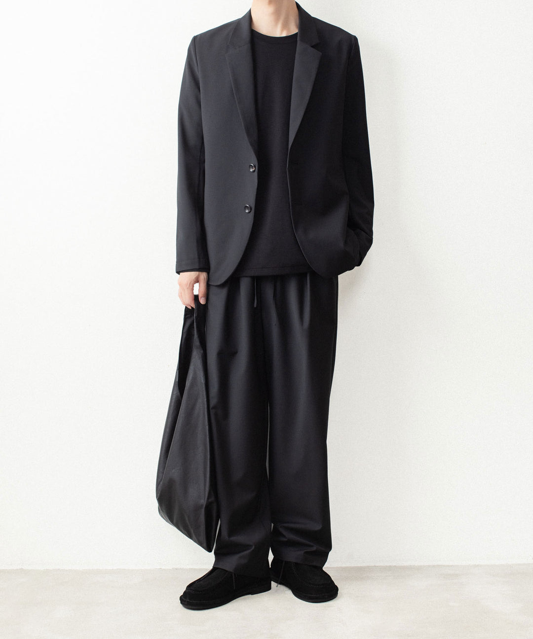 ATTACHMENT アタッチメントの2/80 PE/WO STRETCH TRO EASY TROUSERS - BLACKの公式通販サイトsession福岡セレクトショップ