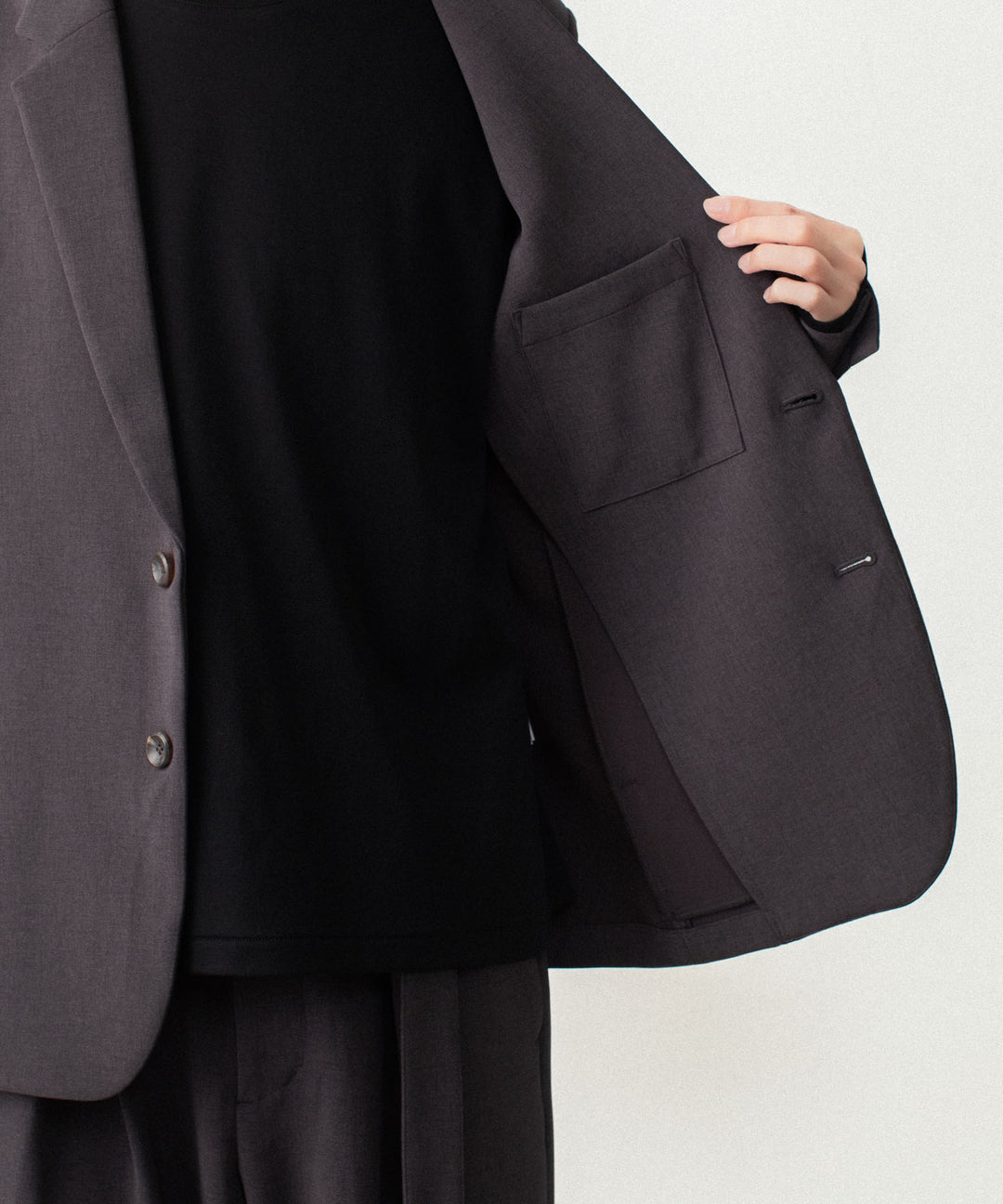 ATTACHMENT アタッチメントのPE STRETCH DOUBLE CLOTH 2B JACKET - D.KH GRAYの公式通販サイトsession福岡セレクトショップ