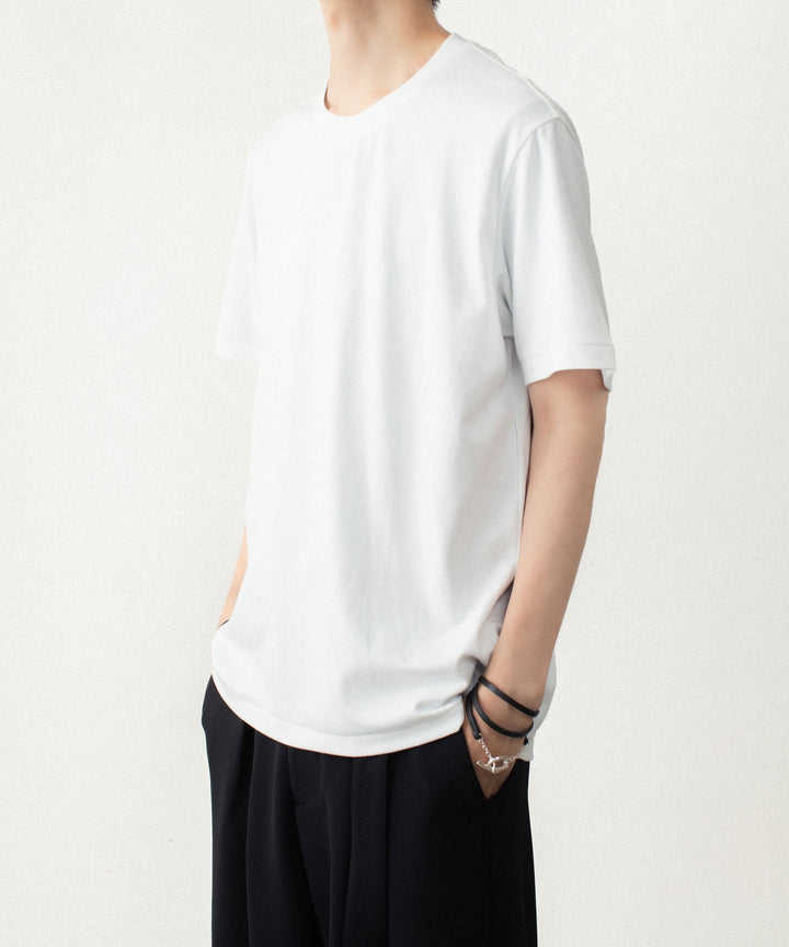 ATTACHMENT アタッチメントのCOTTON DOUBLE FACE SLIM FIT S/S TEE - WHITEの公式通販サイトsession福岡セレクトショップ