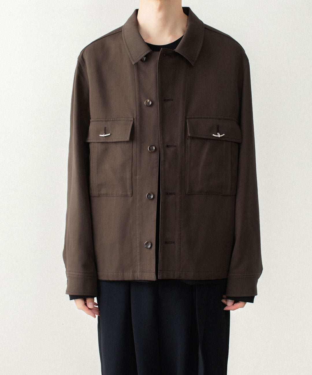 ATTACHMENT アタッチメントのCO/TEN POWDERY DOUBLE CROTH PATCH POCKET SHORT JACKET - D.BROWNの公式通販サイトsession福岡セレクトショップ