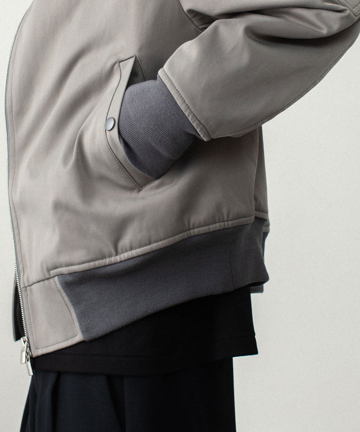 ATTACHMENT アタッチメントのNY/CO SATIN B-15 JACKET - KHAKI GRAYの公式通販サイトsession福岡セレクトショップ