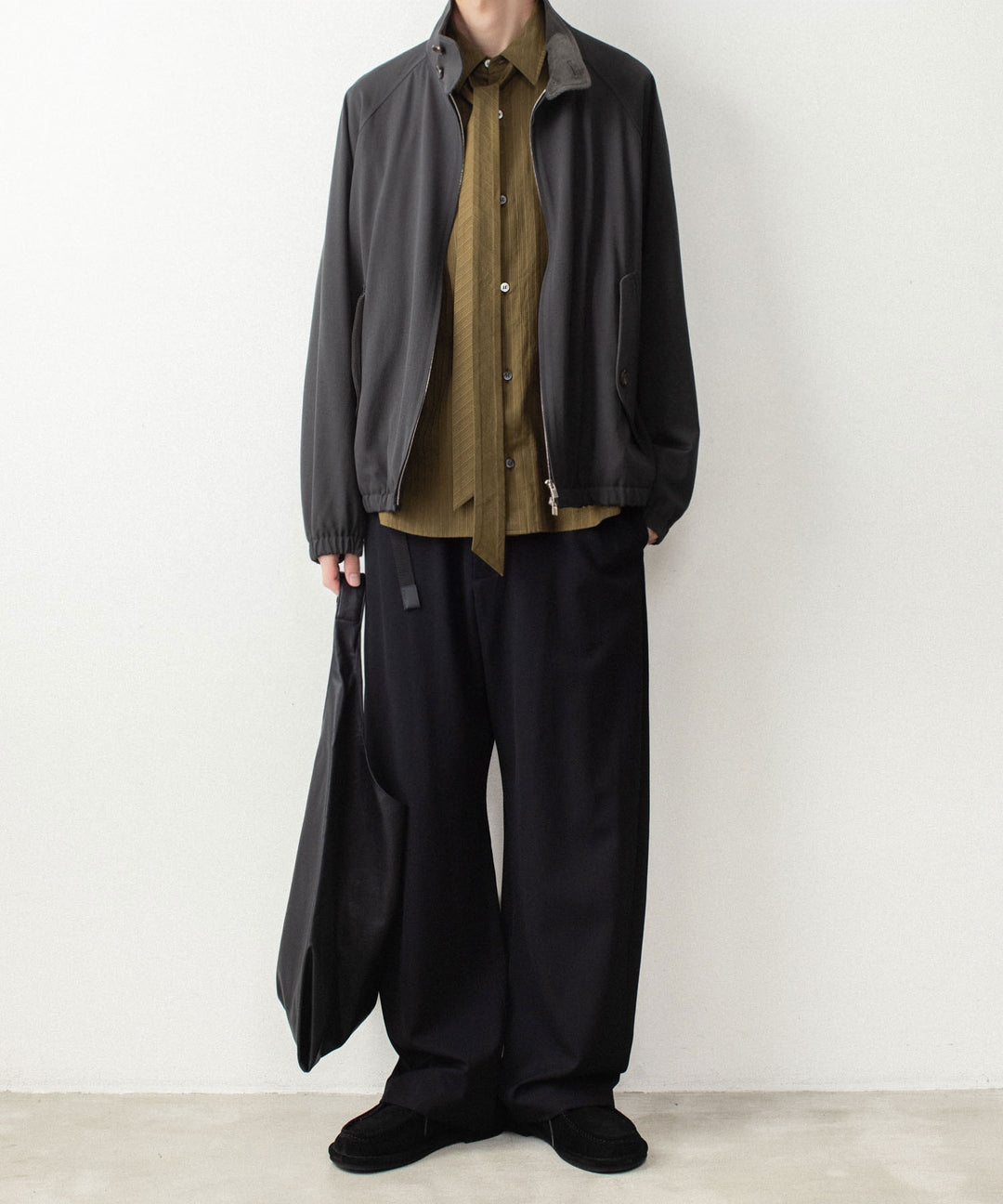 ATTACHMENT アタッチメントのCO SHADOW STRIPE BROAD NARROW TIE L/S SHIRT - D.YELLOWの公式通販サイトsession福岡セレクトショップ