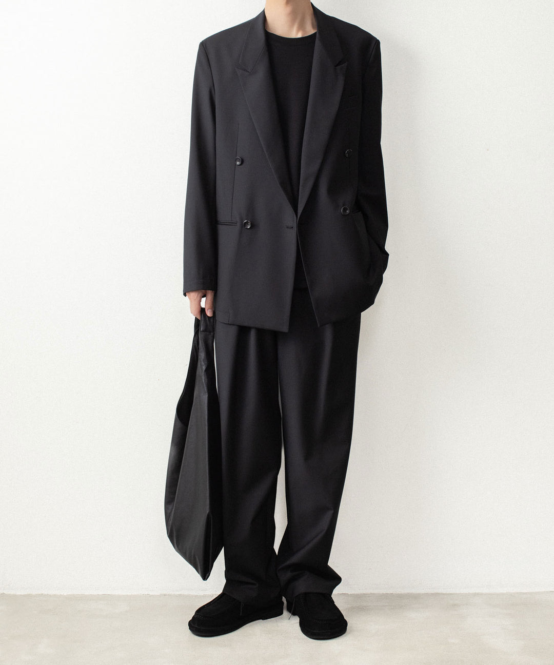 ATTACHMENT アタッチメントの2/80 PE/WO STRETCH TRO EASY TROUSERS - BLACKの公式通販サイトsession福岡セレクトショップ