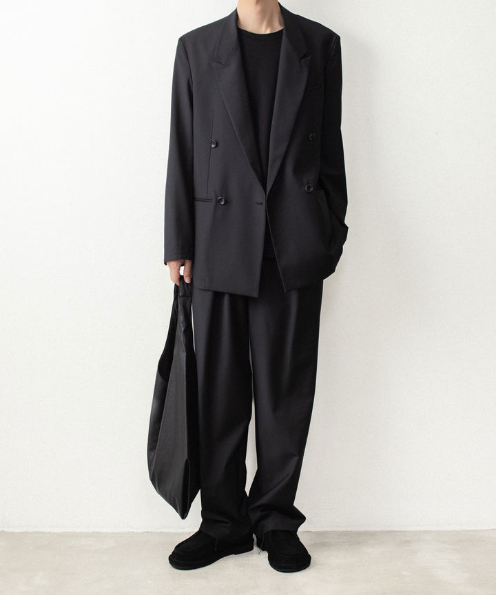 ATTACHMENT アタッチメントの2/80 PE/WO STRETCH TRO EASY TROUSERS - BLACKの公式通販サイトsession福岡セレクトショップ