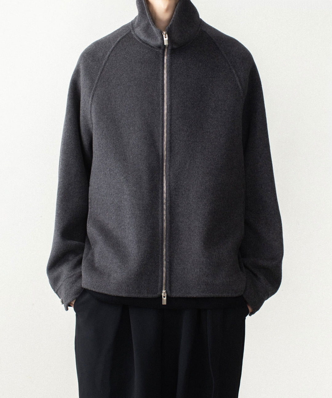 ATTACHMENT アタッチメントのWO/CA DOUBLE FACE BEAVER STAND COLLAR JACKET - GRAYの公式通販サイトsession福岡セレクトショップ