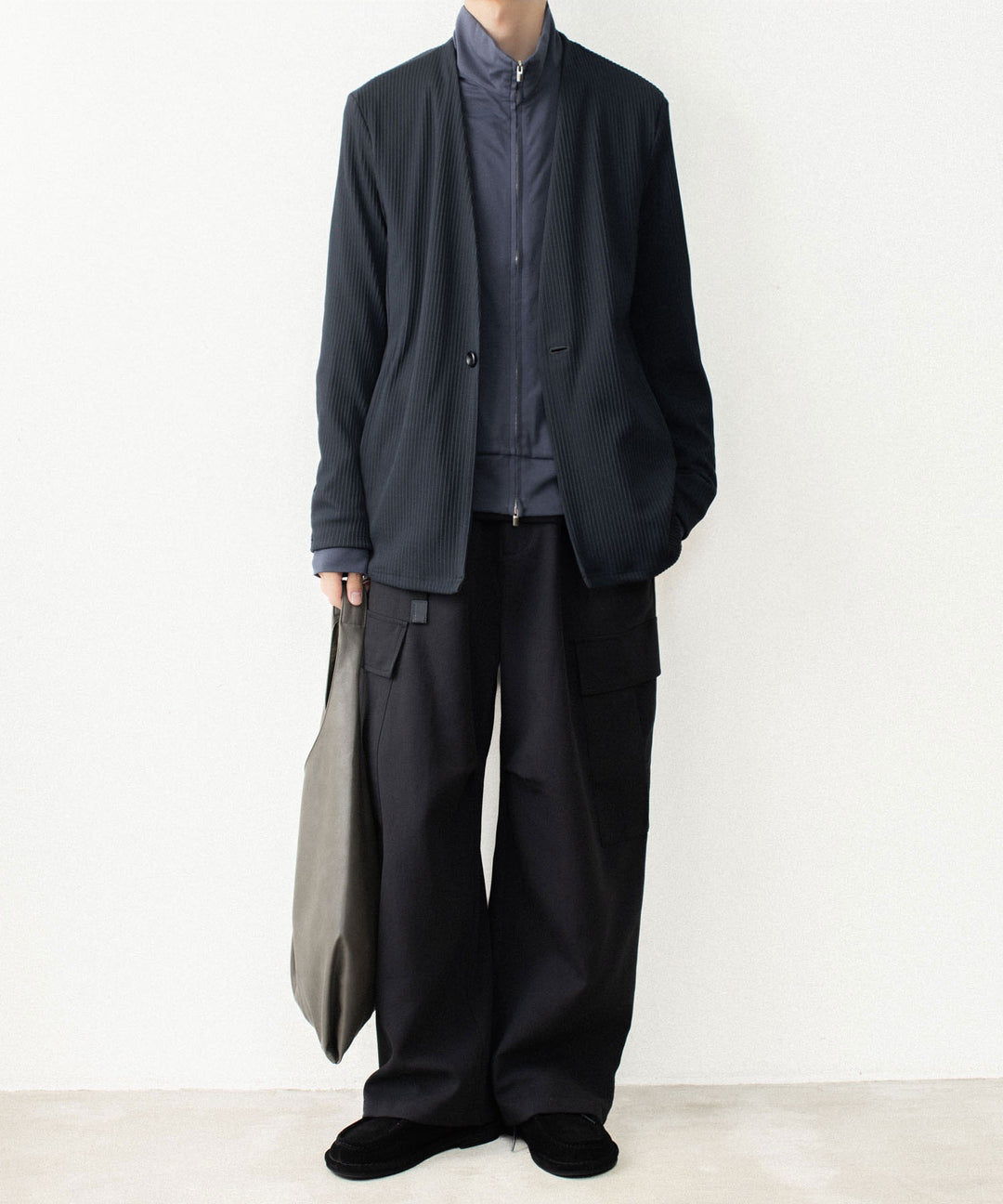 ATTACHMENT アタッチメントのCO/TEN POWDERY DOUBLE CROTH EASY CARGO TROUSERS - BLACKの公式通販サイトsession福岡セレクトショップ