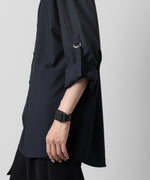 画像をギャラリービューアに読み込む, ATTACHMENT アタッチメントのPE/RY STRETCH TROPICAL STRAP SLEEVE L/S SHIRT - NAVY 公式通販サイトsession福岡セレクトショップ
