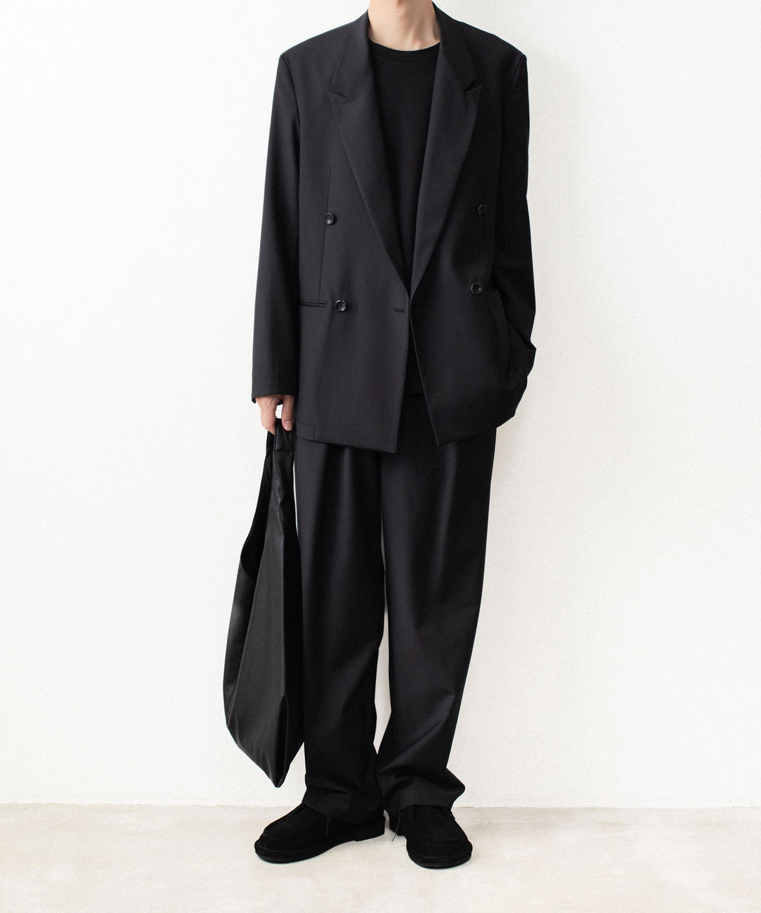 ATTACHMENT アタッチメントの2/80 PE/WO STRETCH TRO DOUBLE-BREASTED JACKET - BLACKの公式通販サイトsession福岡セレクトショップ
